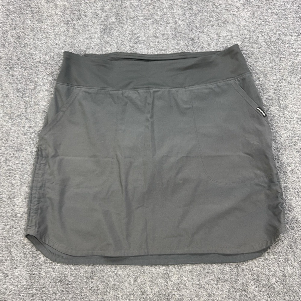 Patagonia Skort Womens Large Gray Stretch Lined Pockets Hiking Walking Athletic